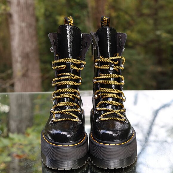 Dr Martens Ghilana Max Patent Leather Platform Boots - Picture 6 of 12